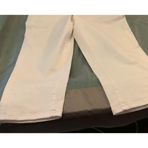 Addition Elle Premium White Denim Slim Leg Jeans - Picture 3 of 7
